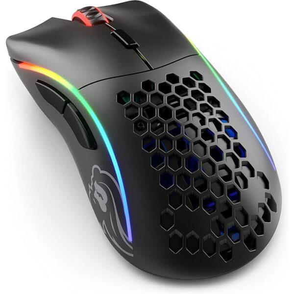 Glorious Model D Wireless RGB Optical Gaming Mouse, 2.4GHz, Ergonomic, 19k DPI Optical Sensor, 6 Programmable Buttons, BAMF, Matte Black - Image 4